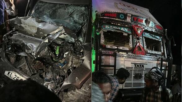 mystery over Accident adoor pattazhimukku, The police suspect that intentionally car crashed into the lorry at excessive speed