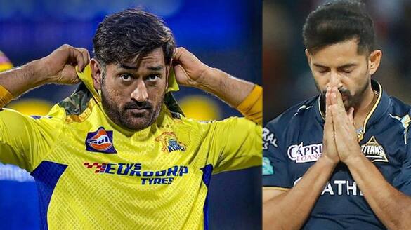 IPL 2024 : Mohit Sharma's Cap Removing Gesture Before Shaking Hands With MS Dhoni, CSK vs GT RMA