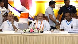 Amit Shah Meeting with 4 constituencies leaders of karnataka nbn