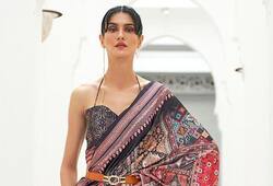 navratri 2024 latest saree blouse designs party wear trendy sarees kxa 