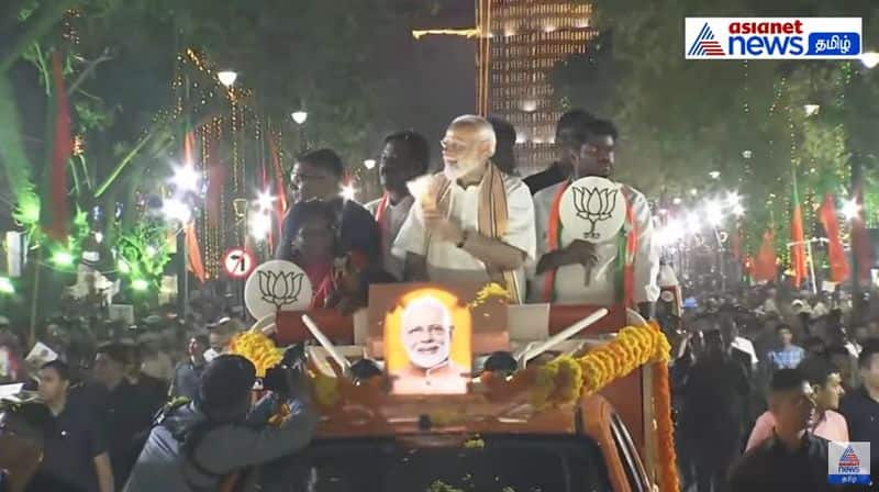 PM Modi roadshow in Chennai today, ahead of two day election campaign sgn