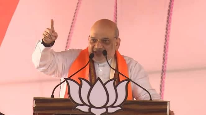 Amit Shah Narrow Escape After Helicopter Loses Balance Mid Air in Bihar Begusarai smp