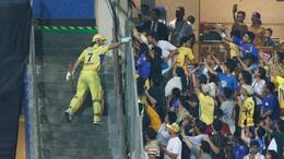 MS Dhoni gives ball back to fan after His 20 runs During MI vs CSK in 29th IPL Match at wankhede Stadium rsk
