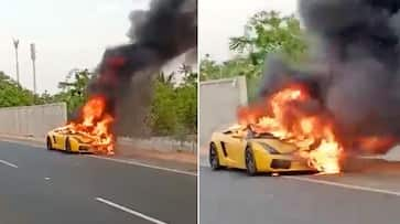 Shocking! Hyderabad Man Sets Lamborghini Car Ablaze Over Business 