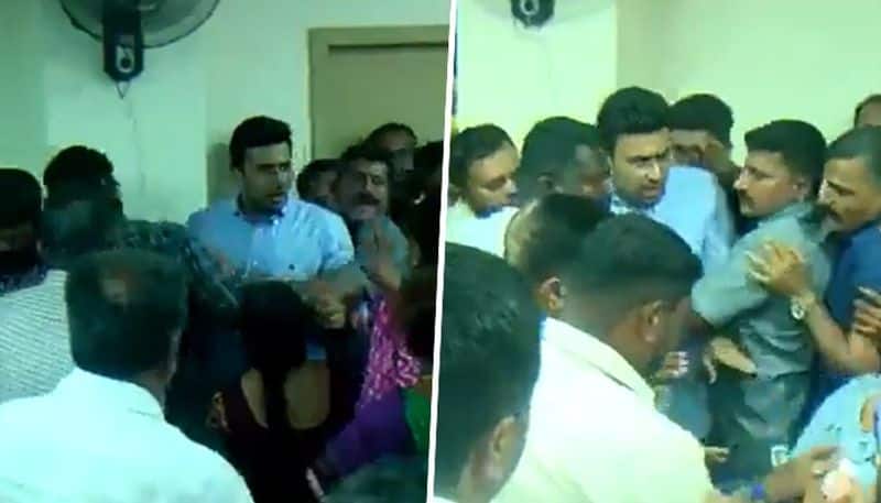 BJP's Tejasvi Surya heckled, forced to leave event after scam victims confront him (WATCH)