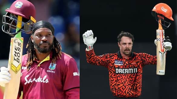 Travis Head imitates Chris Gayle's iconic celebration after hitting a century against RCB at Bangalore, these are the records broken  IPL 2024 RCB vs SRH RMA