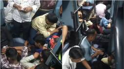 Ticketless Passengers Sitting On Floor Of Sleeper Coach Video Railway Responds