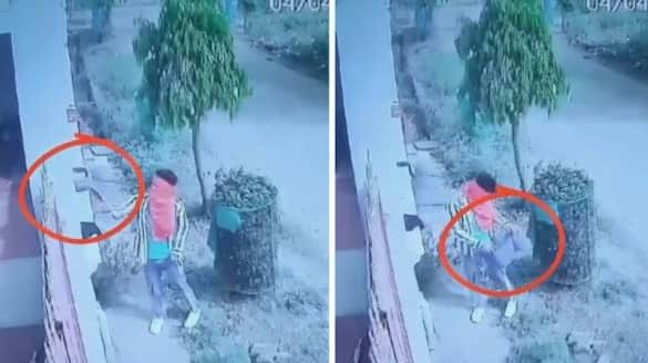 Chaddi Chor man stealing woman underwear in madhya pradesh cctv visuals viral 