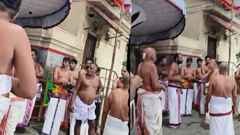 Obscene talk by priests from the Vaithya Veeraraghava Perumal Temple tvk