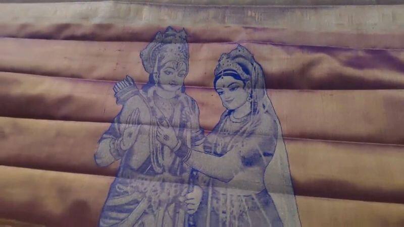 Sirisilla silk saree ready for Bhadradri Seethamma...