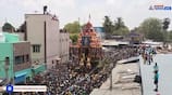 thousands of devotees participated chithirai car festival at samayapuram mariamman temple in trichy vel