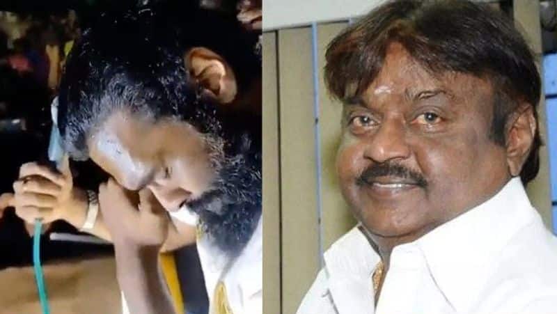 Vijayakanth son shanmuga pandian cried while campaigning for lok sabha election 2024 in virudhunagar gan