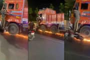 A lorry driver who had a bike accident