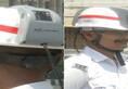 Vadodara Traffic Police wears AC helmet designed by IIM student to beat the heat nti