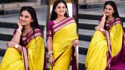 Antharapata Serial Tanvi Balraj looks Gorgeous in Mysore silk saree Vin
