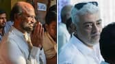 Lok Sabha Elections 2024 Voting Tamil stars Rajinikanth Ajith Kumar cast their vote early morning in Chennai RBA