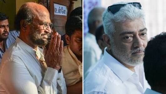 Lok Sabha Elections 2024 Voting Tamil stars Rajinikanth Ajith Kumar cast their vote early morning in Chennai RBA