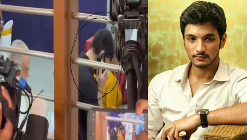 Loksabha election 2024 Actor gautham karthik speaks in phone while in election booth ans