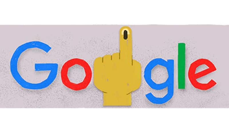 Google releases doodle featuring 'voting symbol' marking start of Lok Sabha Elections 