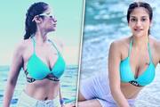 SEXY photos TMC former MP Nusrat Jahan flaunts her curves in bikini top RBA
