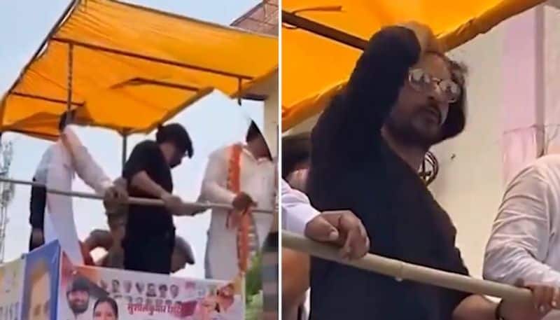 Maharashtra: Congress candidate campaigning with 'duplicate' Shah Rukh Khan leaves internet in splits (WATCH)