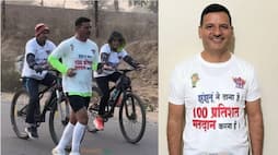 IRS officer runs 21 kilometres to cast his vote Jhunjhunu Rajasthan encouraging others to exercise their voting rights iwh