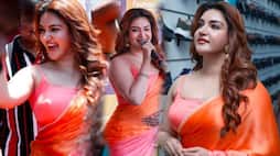 Malayalam Actress Honey Rose Bold look in Orange color saree, fans comment about figure Vin