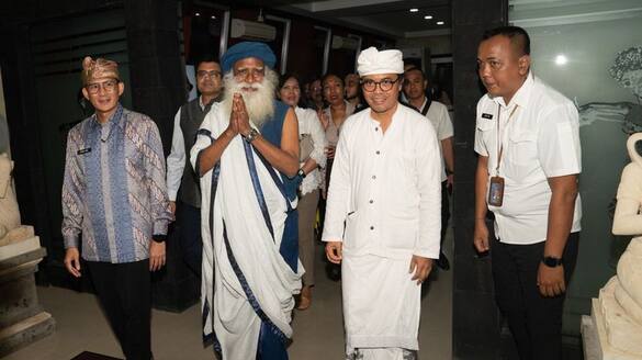 One Month After Brain Surgery, Sadhguru Back In Action With A 10-Day Visit To Indonesia Bali Rya