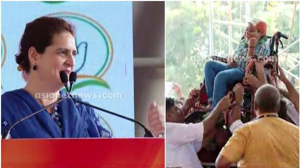 priyanka gandhi invites disabled student to stage while on speech 