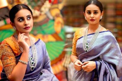 Puttakana Makkalu Serial Actress Sanaja Burli look Beautiful in Traditional look Vin