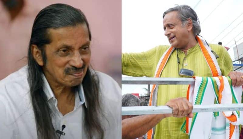 LDF candidate Pannyan Ravindran attacked UDF candidate Shashi Tharoor in Thiruvananthapuram