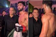 WATCH: Salman Khan meets Pakistani boxer Shahzaib Rind at Dubai event with Sanjay Dutt's son Shahraan RKK