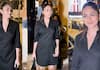 mrunal thakur Spotted with black dress