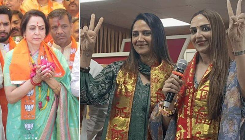 Lok Sabha Elections 2024: Hema Malini's daughter Esha Deol champaigns for her amidst lip job rumours [PHOTOS] ATG