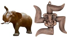 Elephant with Trunk Up to Swastika, 10 showpieces that bring good luck at home RKK