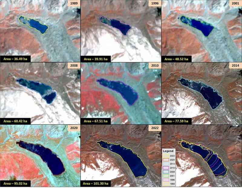 ISRO big revelation regarding Himalaya icy lakes Trouble over Indus Ganga and Brahmaputra san
