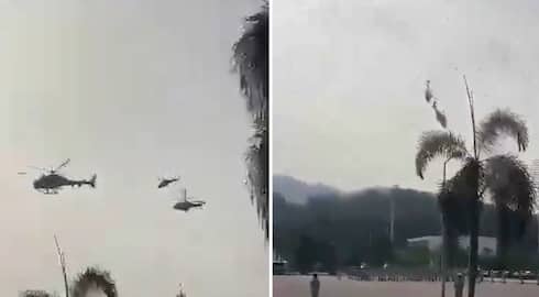 Two Military Helicopters crash in Malaysia AKP