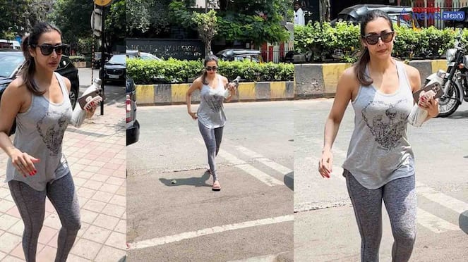 Malaika Arora spotted at diva yoga in Bandra