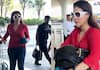 Kajol spotted  at airport