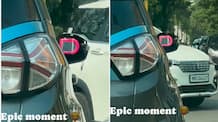 Indian Jugad Tata nexon EV owner fix broken mirror with cheap alternative video Goes Viral ckm