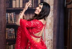 yuvika chaudhary ethnic outfit saree lehenga suit zkamn