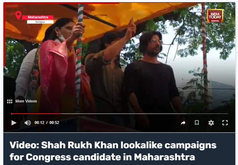 Lok Sabha Elections 2024 Is it Shah Rukh Khan campaign for Congress Party Fact Check