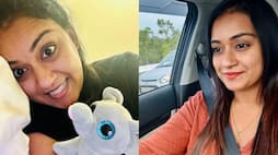 Serial Actress Varada playing a baby elephant toy, pictures vvk