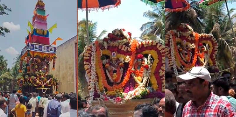 Sri Kashi Vishwanathaswamy rathotsav celebration in mahadevapur at mandya rav