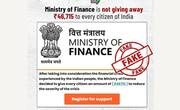 Fact check: WhatsApp message offering Rs 46,715 aid in Ministry of Finance's name proven fake AJR
