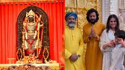 Bollywood couple Genelia and Riteish Deshmukh visited Ayodhya Ramlalla with children akb