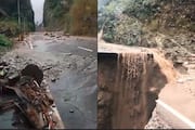 Arunachal Highway washed out by heavy rains Cut off connectivity to Indian village Dibang Valley which shares border with China akb