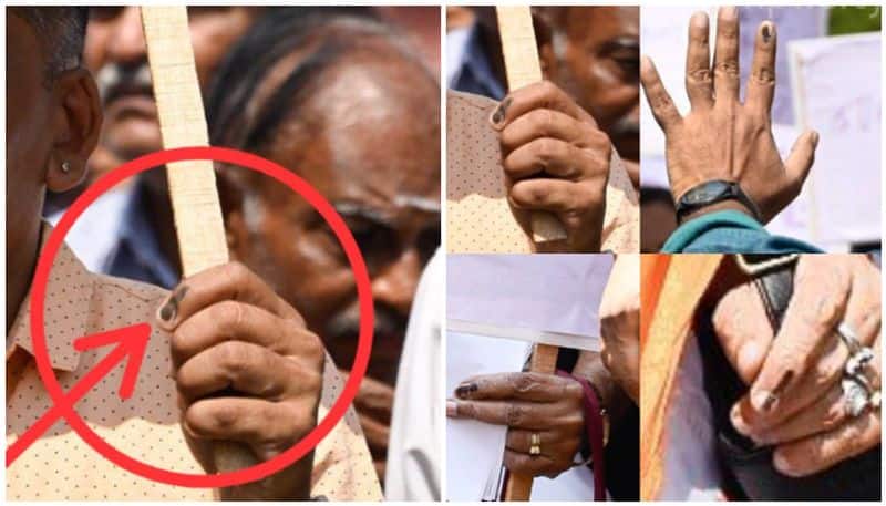 trolls against People for Annamalai allegation bjp workers name removed from voters list but the ink mark on the finger
