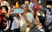 Lok Sabha Elections 2024 phase 2 Nirmala Sitharaman casts vote in Bengaluru says India needs every vote interacts with voters (SEE PHOTOS) gcw