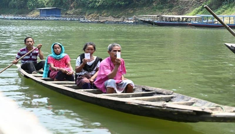Lok Sabha elections 2024: Voters in remote Tripura region brave waters to cast vote in Phase 2 polls